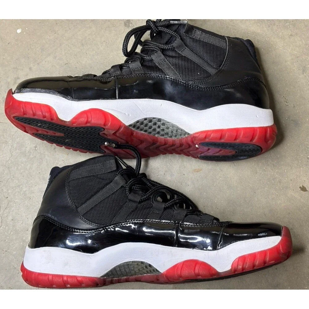 Jordan Air Jordan 11 Retro Bred 2012 378037-010 Size 10.5